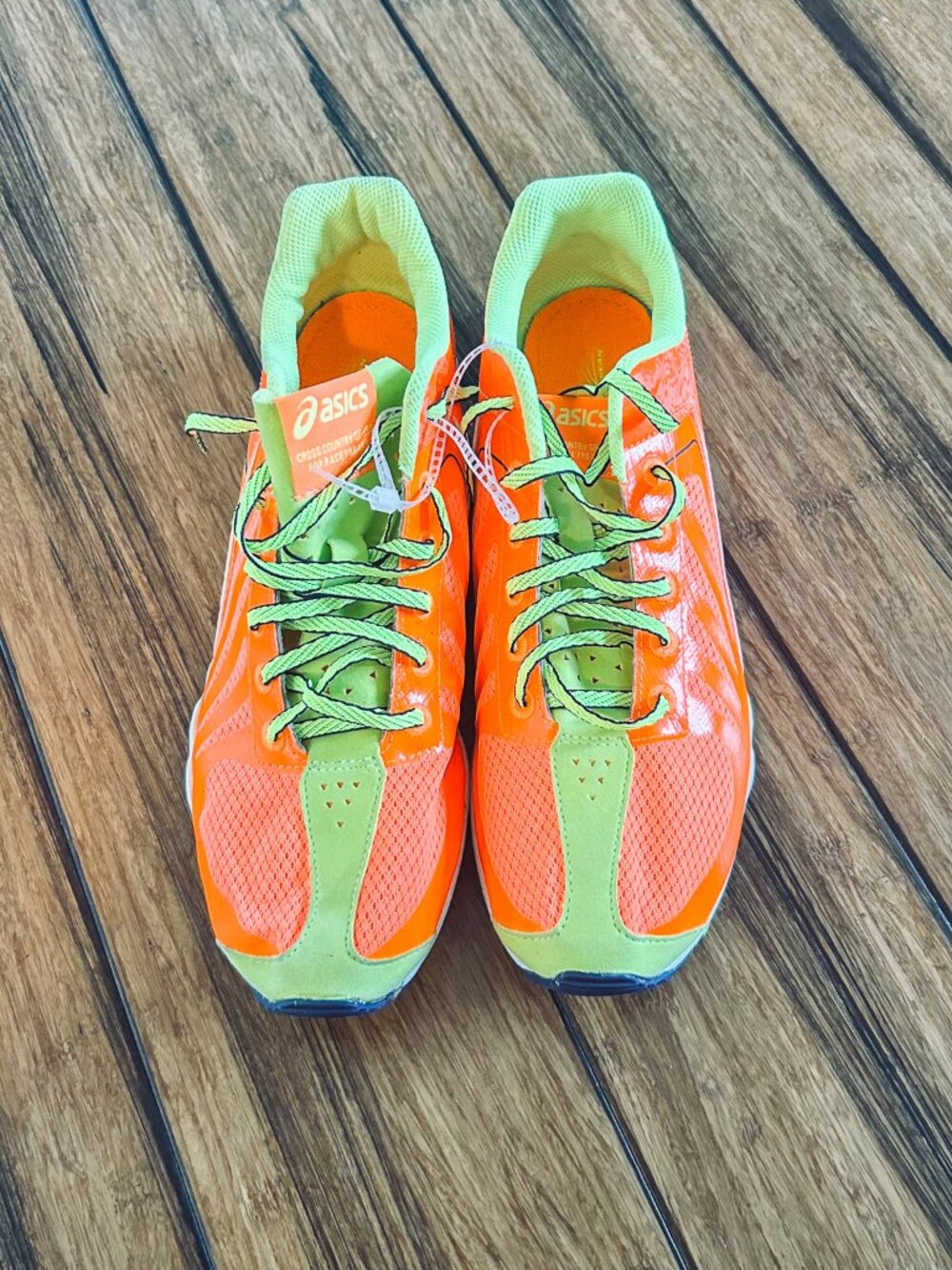 Asics size 10 cross country running spikes